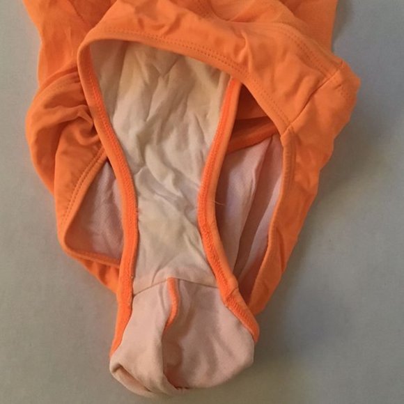 Anne Cole Collection Shear Neon Orange Size 12 - Picture 4 of 5